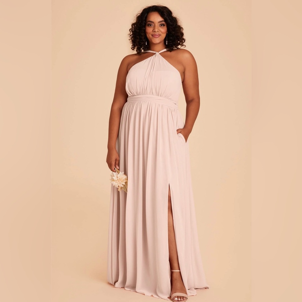 BIRDY GREY NIKO DRESS IN PALE BLUSH